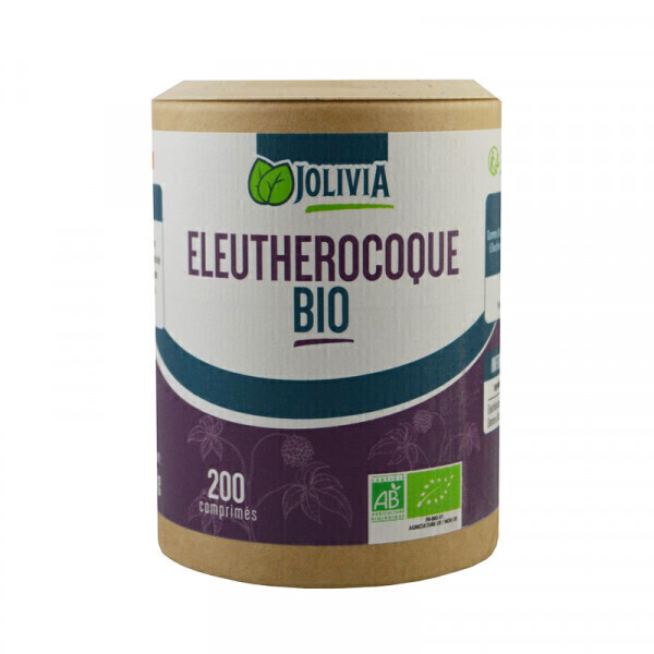 Jolivia - Eleuthérocoque Bio - 200 comprimés de 200 mg
