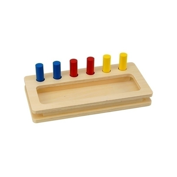 Montessori s'Amuser Autrement - Encastrement cylindres colorés
