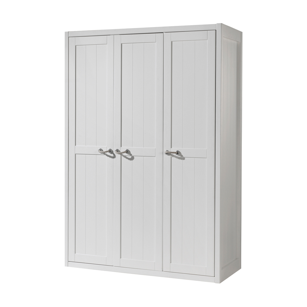 Vipack - Armoire 3 portes Lewis - Blanc Vipack - Armoire 3 portes Lewis - Blanc