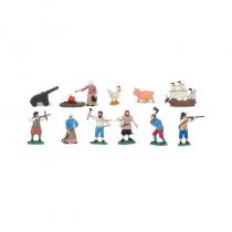 Safari - 12 figurines colons d'Amériques