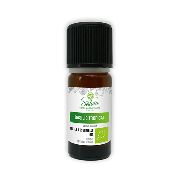 Salvia - Basilic Tropical - huile essentielle bio* - 10mL Salvia - Basilic Tropical - huile essentielle bio* - 10mL
