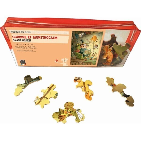Michèle Wilson - Puzzle Michèle Wilson Gorbine Et Monstrocalm 24 Pièces Michèle Wilson - Puzzle Michèle Wilson Gorbine Et Monstrocalm 24 Pièces