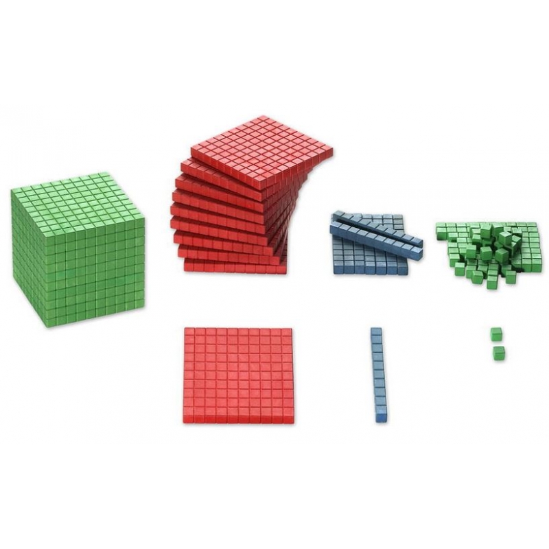 Wissner - 121 pieces bois - base 10 couleurs montessori Wissner - 121 pieces bois - base 10 couleurs montessori