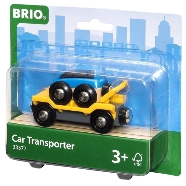 Brio - 33577 Wagon transport de voiture avec rampe