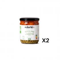 Ederki - Petits pois carottes lot de 2