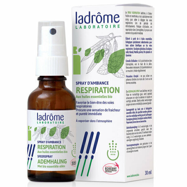 Ladrôme - Spray d'ambiance Respiration aux huiles essentielles bio 30ml