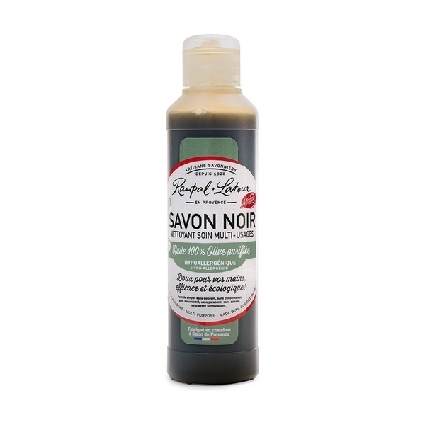 Rampal Latour - Savon noir hypoallergénique, à l'huile d'olive, bouteille de 25