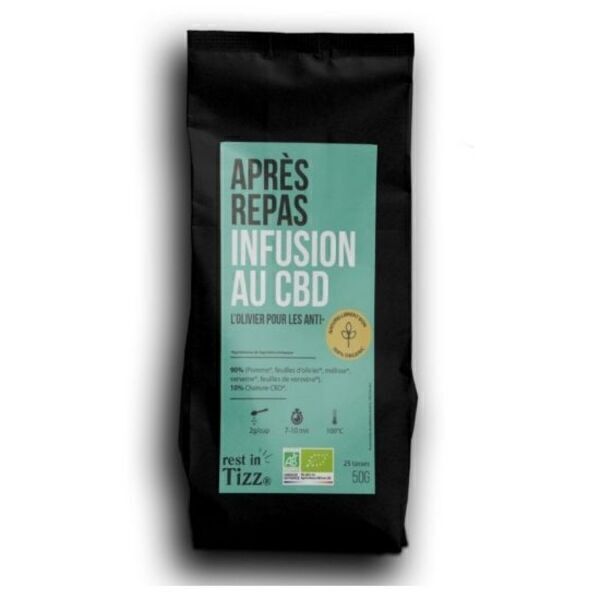 Cids - APRÈS REPAS INFUSION AU CBD BY TIZZ® 50grs Cids - APRÈS REPAS INFUSION AU CBD BY TIZZ® 50grs