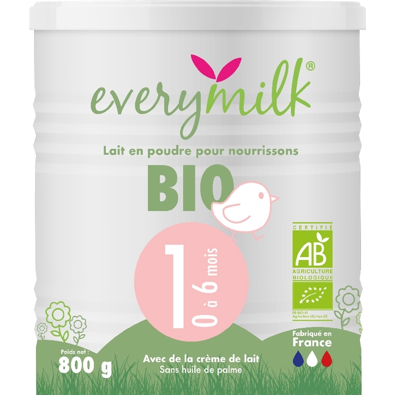 Everymilk - Lait infantile Bio everymilk 1 de 0 à 6 mois - 1 boîte