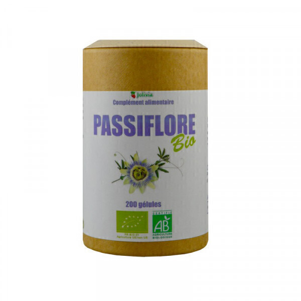 Jolivia - Passiflore Bio - 200 gélules végétales de 230 mg Jolivia - Passiflore Bio - 200 gélules végétales de 230 mg