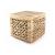 Table de chevet bois cube nature