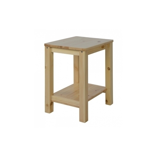 HomeStyle4U - Table de chevet en bois nature