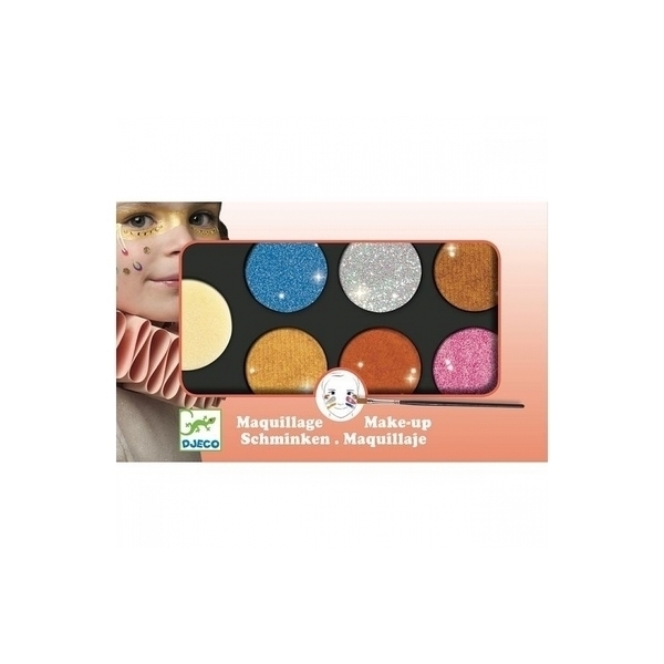Djeco - Maquillage palette 6 couleurs Effet Metal