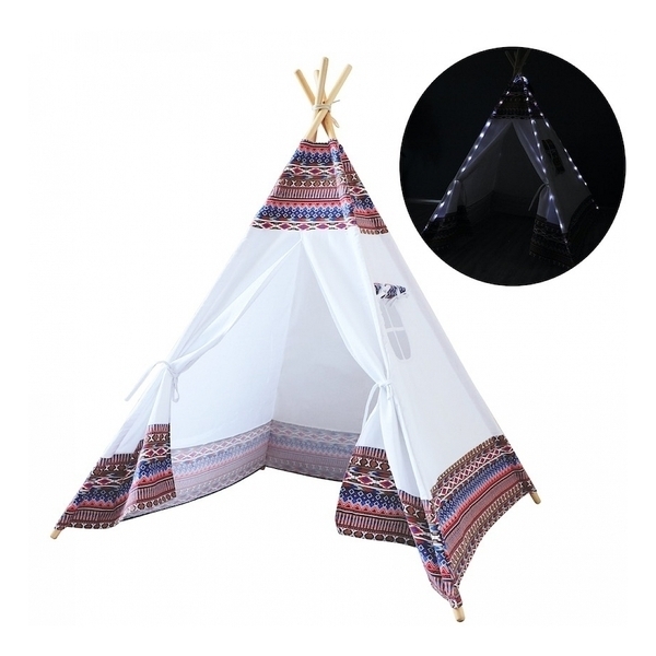 Sunny - Tente Tipi LED lumineuse Multicolor et Blanc Sunny - Tente Tipi LED lumineuse Multicolor et Blanc