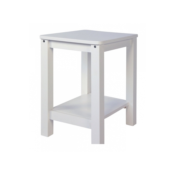 HomeStyle4U - Table de chevet en bois blanc