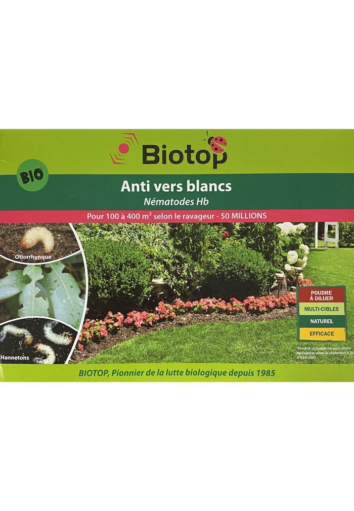 Biotop - Nématodes utiles HB anti vers blancs (50M)