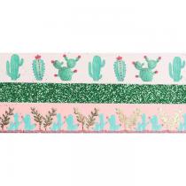 Graine Créative - 3 glitter tapes - 2 x 5 m et 1 x 2 m - Cactus