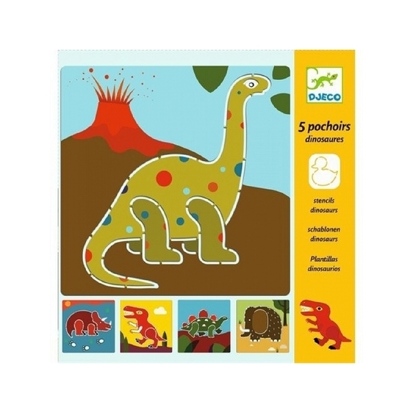 Djeco - Pochoirs Dinosaures