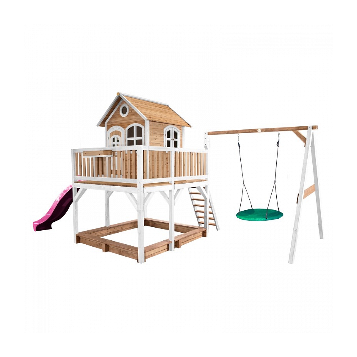 Axi - AXI Maisonnette Liam avec balancoire Nid rond Summer Brun Axi - AXI Maisonnette Liam avec balancoire Nid rond Summer Brun