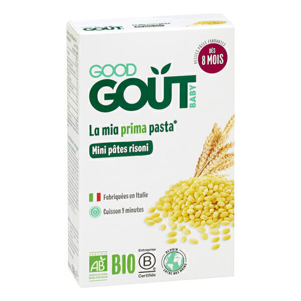 Good Gout - Pâtes risoni à la semoule de blé dur bio 250g - Dès 8 mois