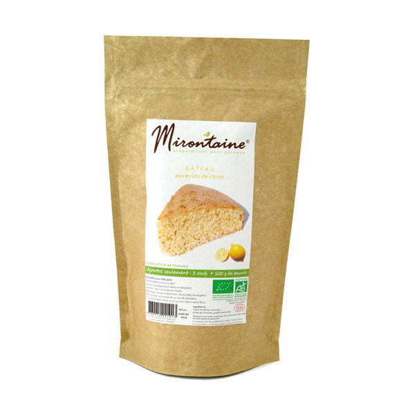 Mirontaine - Préparation BIO Gâteau aux éclats de citron 305 g Mirontaine - Préparation BIO Gâteau aux éclats de citron 305 g