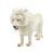 Hansa peluche Geante Lion Blanc 4 pattes 140 cm L