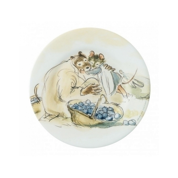 Petit Jour - Assiette a dessert Ernest et Celestine jardinent Petit Jour - Assiette a dessert Ernest et Celestine jardinent