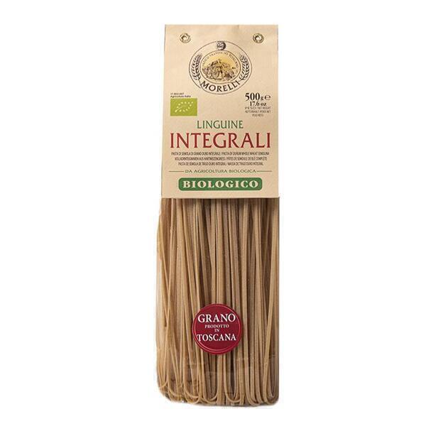 Saveurs de Tosca - Pâtes BIO de blé entier Senatore Cappelli Linguine Morelli - 500 Saveurs de Tosca - Pâtes BIO de blé entier Senatore Cappelli Linguine Morelli - 500