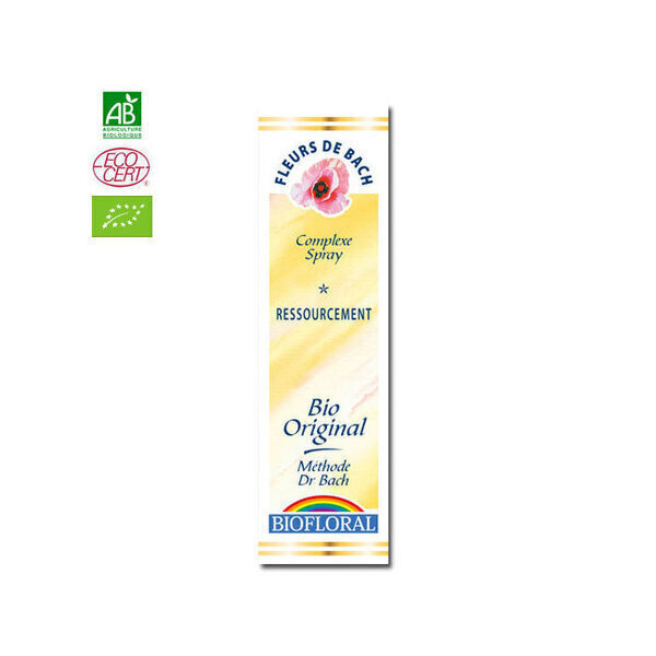 Biofloral - Ressourcement - Complexe n°10 Fleurs de Bach bio Spray 20ml Biofloral - Ressourcement - Complexe n°10 Fleurs de Bach bio Spray 20ml