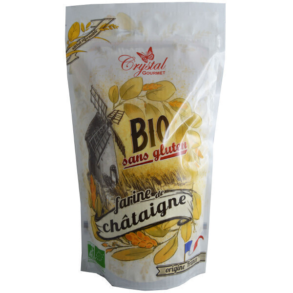 Crystal Gourmet - Farine de Châtaigne Bio - 500 g Crystal Gourmet - Farine de Châtaigne Bio - 500 g