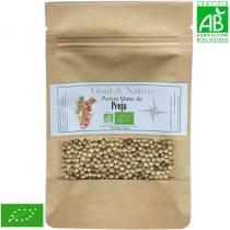 Goût et Nature - Poivre blanc de Penja 1 kg, poivre en grain IGP Penja
