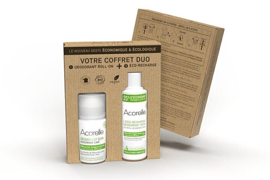 Acorelle - Coffret Duo Recharge Deo Soin Special Peaux Sensibles 100mL
