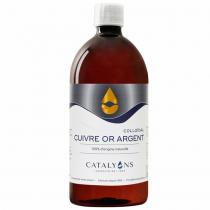 Catalyons - Cuivre Or Argent oligo élément - Flacon 1 Litre