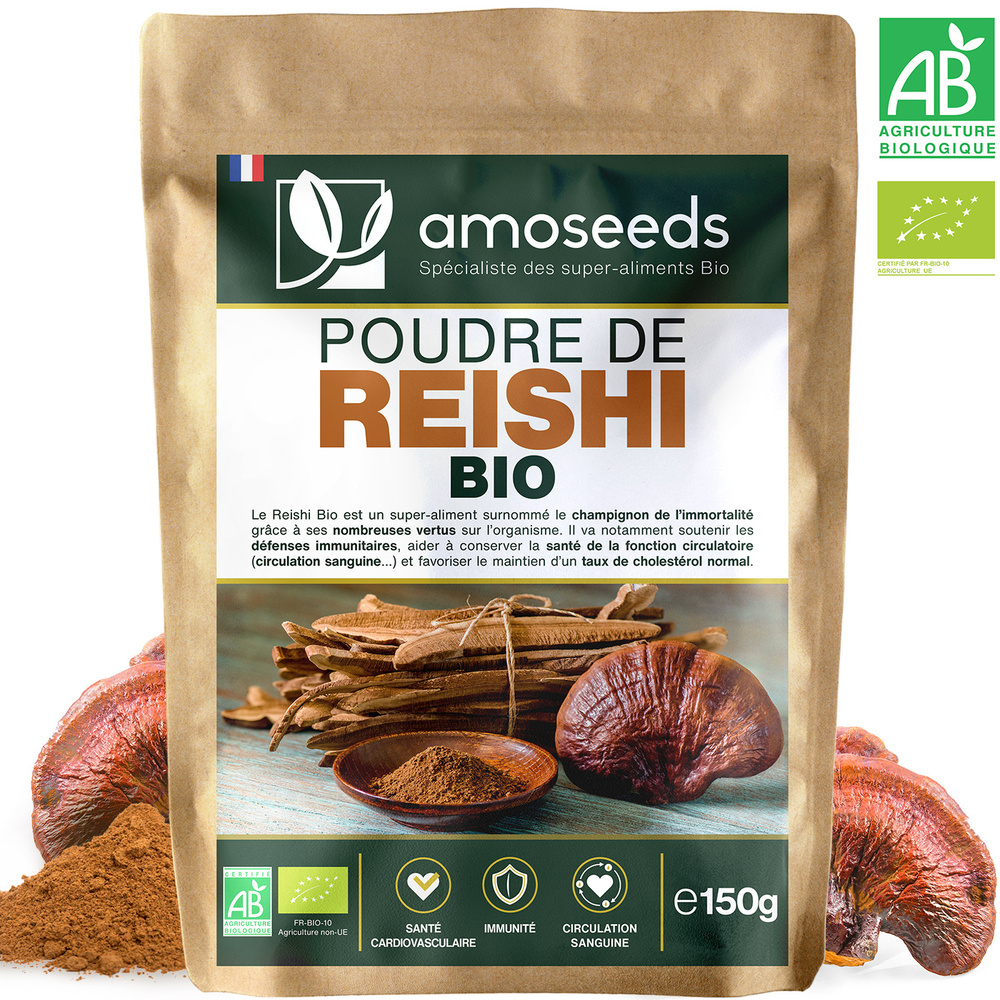 amoseeds - Reishi en Poudre Bio 150G