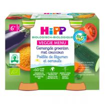 HiPP - Poêlée de légumes et semoule 2x190g - Dès 6 mois