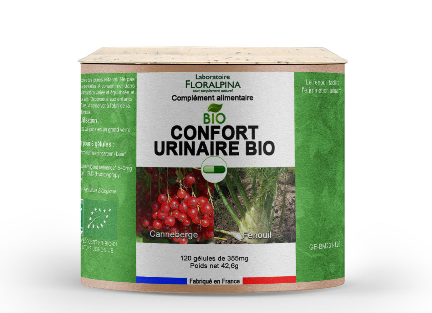 Rue des Plantes - Confort urinaire BIO 120 gélules Rue des Plantes - Confort urinaire BIO 120 gélules