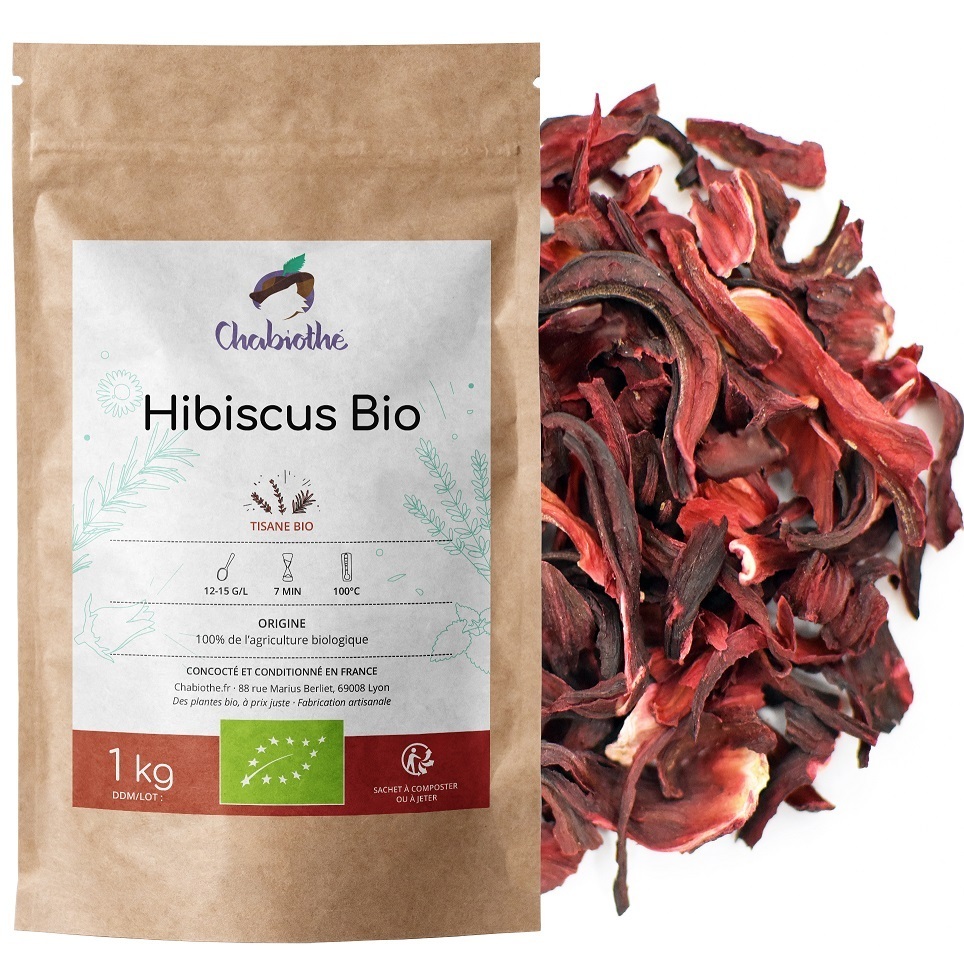Chabiothé - Fleurs d'hibiscus Bio 1 kg
