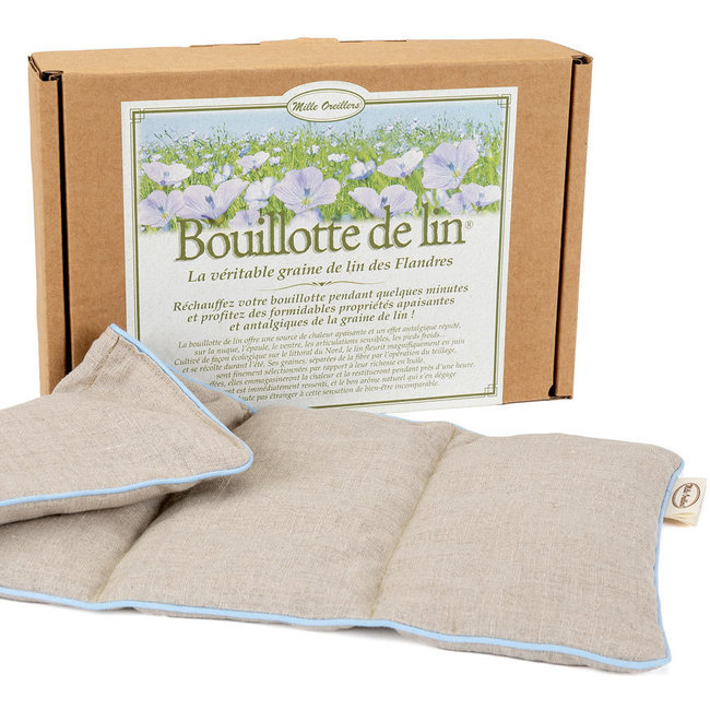 Mille oreillers - Bouillotte de lin® naturel Classique - 20 x 40 cm Mille oreillers - Bouillotte de lin® naturel Classique - 20 x 40 cm