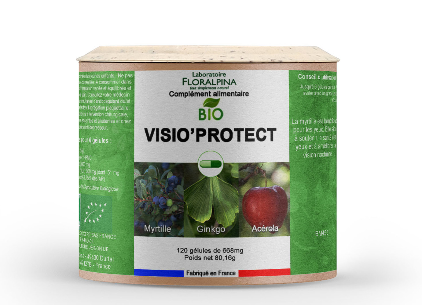 Rue des Plantes - Visio'protect bio 120 gélules - améliore la vision nocturne