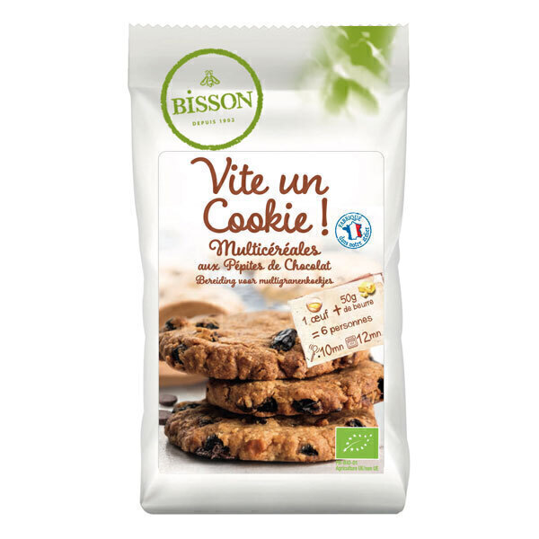 Bisson - Préparation pour cookies céréales et pépites choco 300g