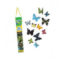 Insectlore - Lot de 18 papillons réalistes