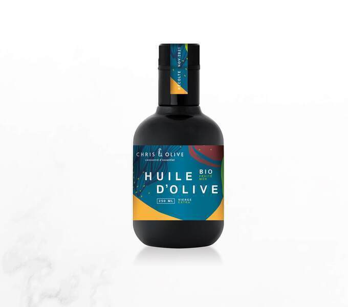 Chris&olive - Huile d'olive BIO, Fruité mûr 250ml, récolte 2020