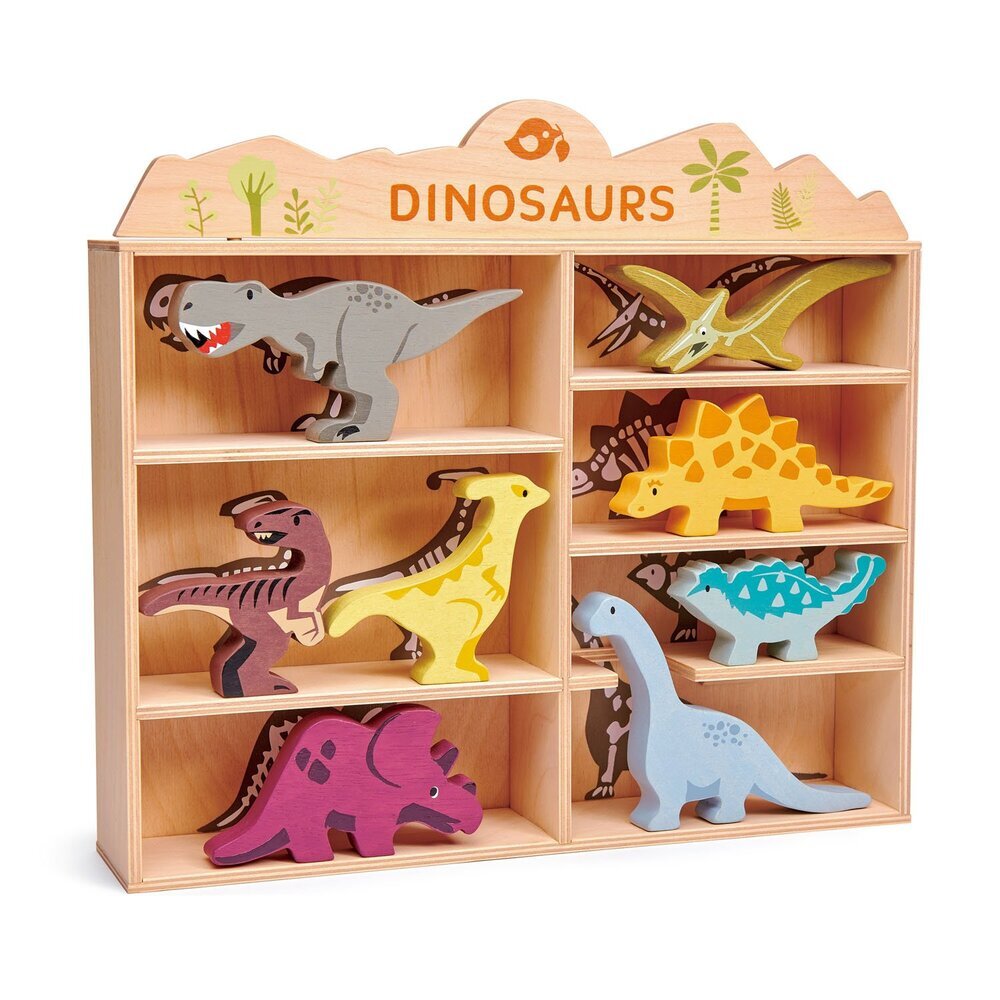 Legler - Set d'animaux en bois : dinosaures