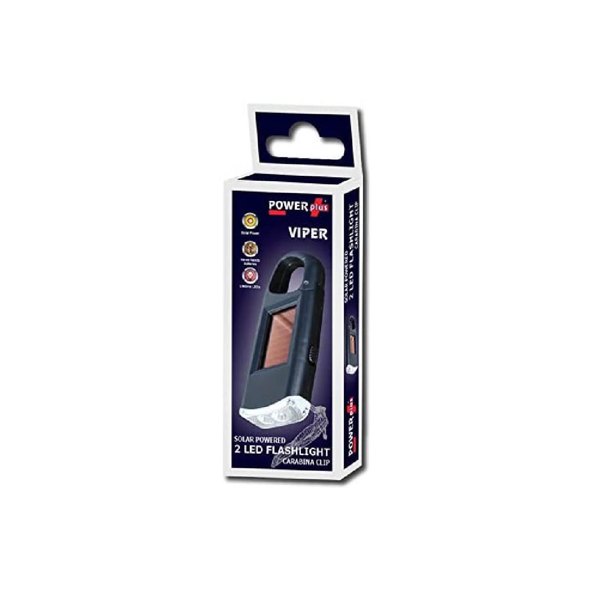 Eqwergy - LAMPE DE POCHE SOLAIRE 2 LED / VIPER Eqwergy - LAMPE DE POCHE SOLAIRE 2 LED / VIPER