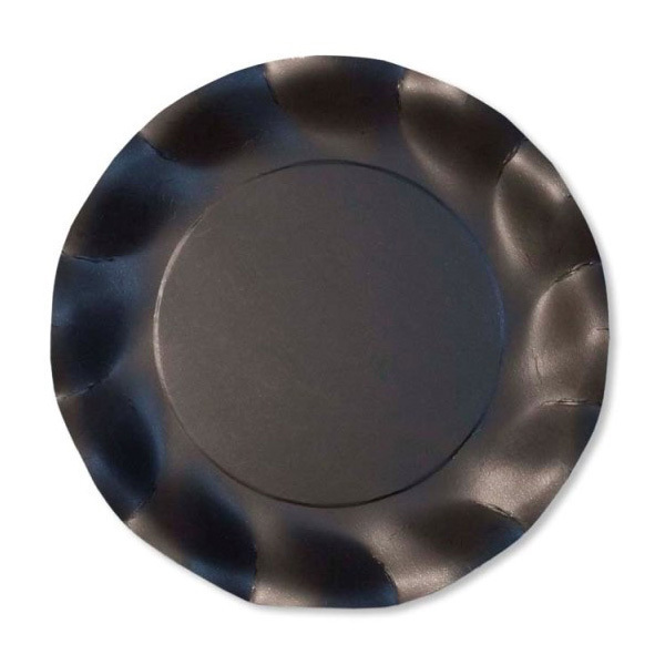 EXCLUSIVE TRADE - 8 Petites Assiettes Compostable Noir EXCLUSIVE TRADE - 8 Petites Assiettes Compostable Noir