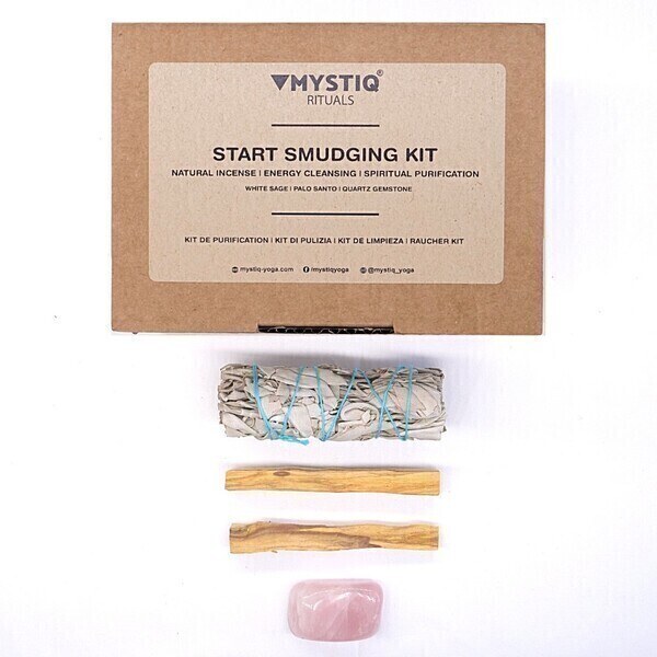 Mystiq Yoga - Kit de Purification START - Sauge, Palo Santo - Encens