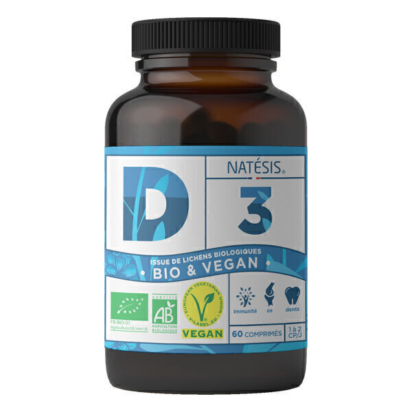 Natésis - Vitamine D3 60 comprimés