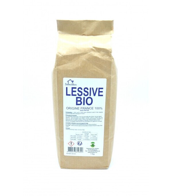 Solibio - Lessive poudre - Neutre - Bébé - Bio - 1 kg