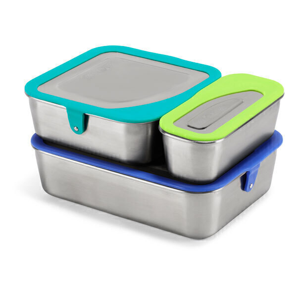 Klean Kanteen - Set 3 Lunch box inox couvercle silicone