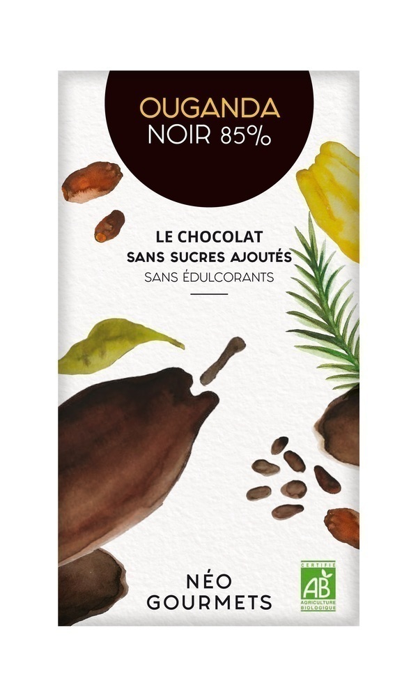 NéoGourmets - Ouganda Noir 85% - Chocolat noir 70g NéoGourmets - Ouganda Noir 85% - Chocolat noir 70g